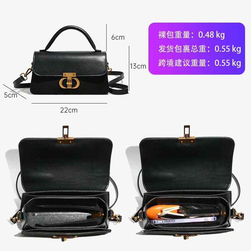 Premium Small Bag Women's Bag New Four-season Versatile Retro Shoulder Messenger Bag Storage Women's Portable Square Bag