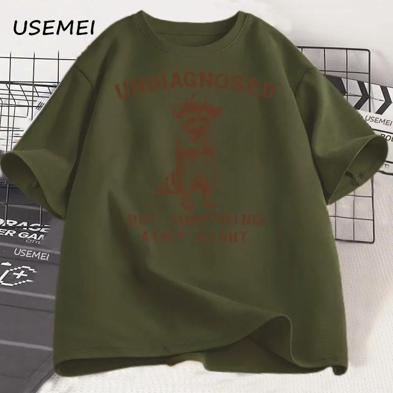 Undiagnosed But Something Aint Right T Shirt Unisex Unisex Funny TShirt Silly Graphic Tee Harajuku Cotton Short Sleeve Tee Shirt