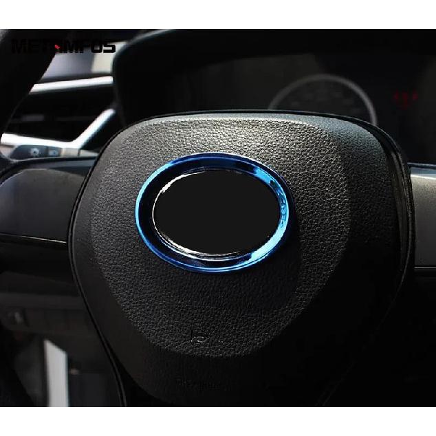 For Toyota Camry 2018      Stainless Steel Steering Wheel Cover Molding Trim Ring Frame Interior Accessories
