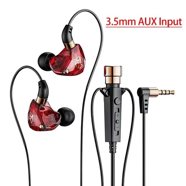 Dynamická HiFi drátová sluchátka Sportovní sluchátka Basy Stereo Herní Živé Karaoke Náhlavní souprava Hudební špunty do uší 3,5mm Typ C Do uší S mikrofonem