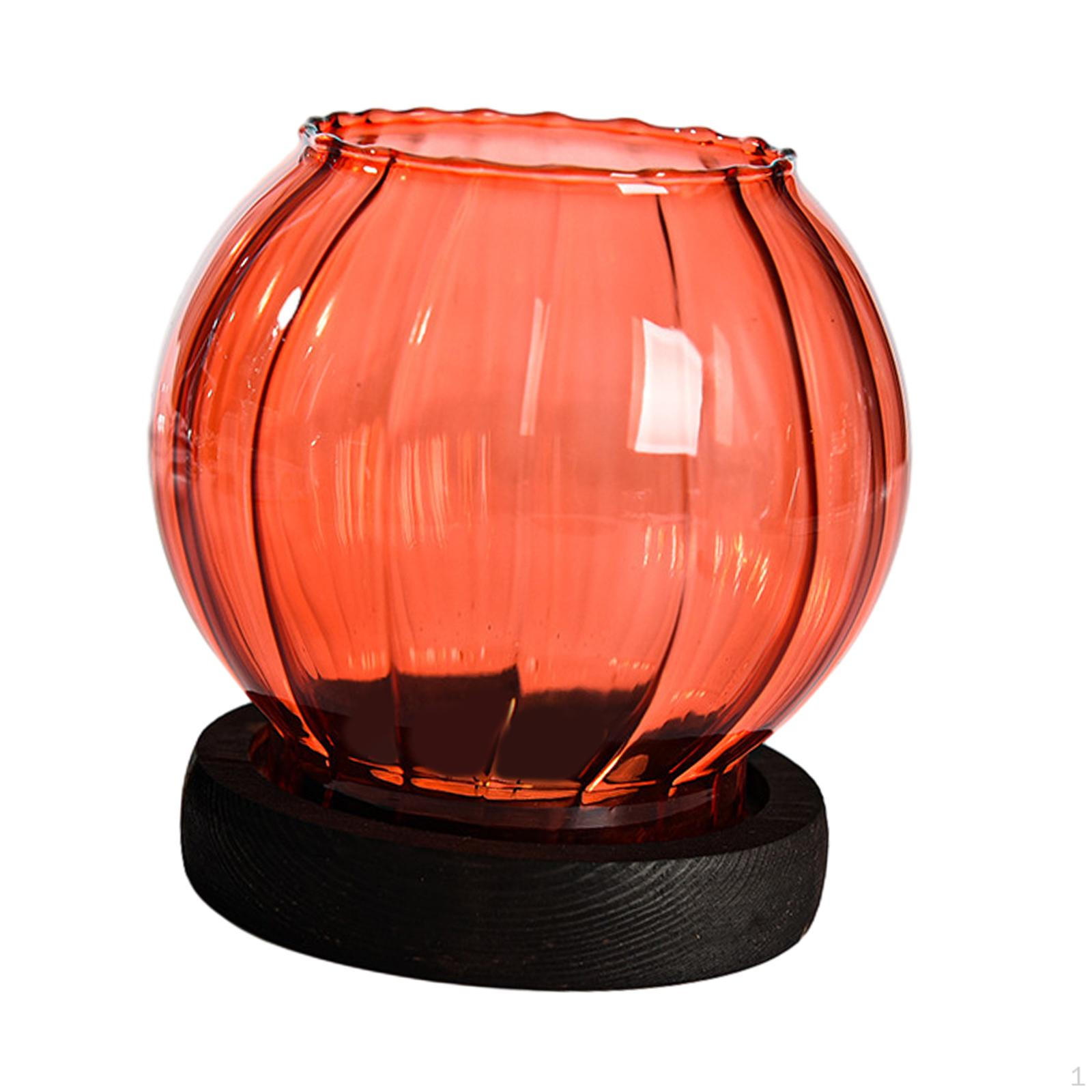 Elegant Glass Candle Holder for Home Decor Red
