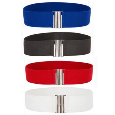 Fashion Women Stretch Elastic Corset Waist Belt Waistband Buckle 5cm Width Band