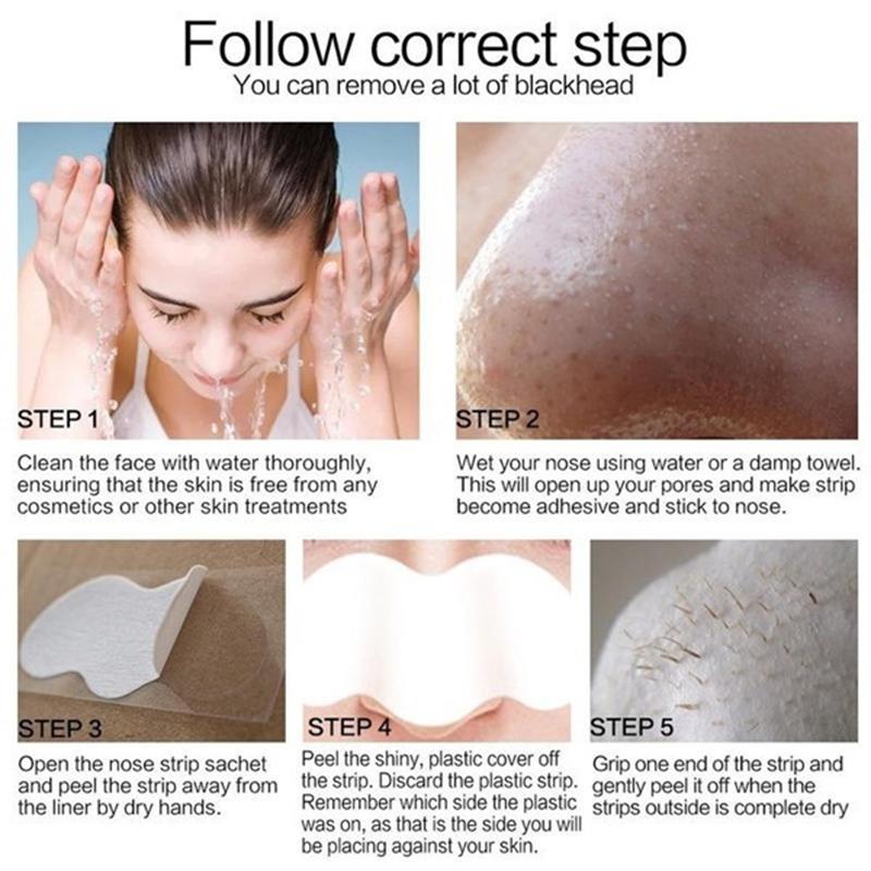 10Pcs Nose Blackhead Remover Mask Deep Cleaning Shrink Pore Acne Treatment Mask