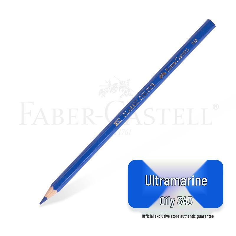 Faber-Castell Art Oil-Based Colored Pencils Set - Red, White, Black, and 60 Single and Complementary Colors.