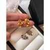 Fashion Style Ruched Small Wave Twisted Metal Silver Stud Earrings for Women Affordable Luxury Fashion Design Fancy Earrings Earrings