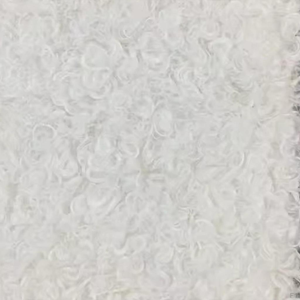 Curly Artificial Faux Cloth Fleece for Coat Upholstery Blanket Home Decor Doll Puppet Hair