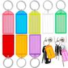 10pcs With Split Ring Key Tags with Card Label Markable Number Plate Key Organization
