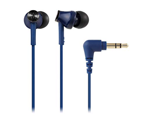 Audio-Technica ATH-CK350M BL In-Ear Earphones, Blue