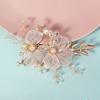 French Style Bridal Hair Clip Silk Flower Wedding Headdress Korean Bride Hairpin  Bride Accessories