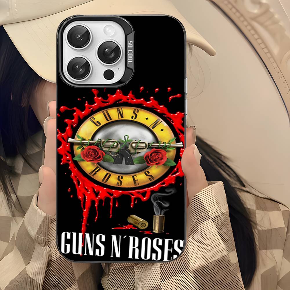 GUNS N ROSES For iPhone 17 16 15 14 13 12 11 Pro Max Plus Matte Color Back Phone Cover