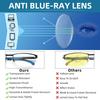 MODFANS 3-Pack Men Blue light blocking Reading Glasses Lightweight Metal Frame Computcer Readers HD Lens Presbyopia Eyewear