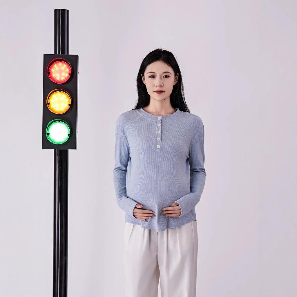 Heart Sky Maternity Slim Fit Long Sleeve T-Shirt: Comfortable, Elastic, Autumn Style