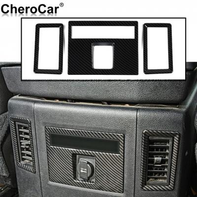 Kohlefaser AC Lüftungsauslass Rahmenverkleidung Abdeckung für Dodge RAM 1500 2010-2017