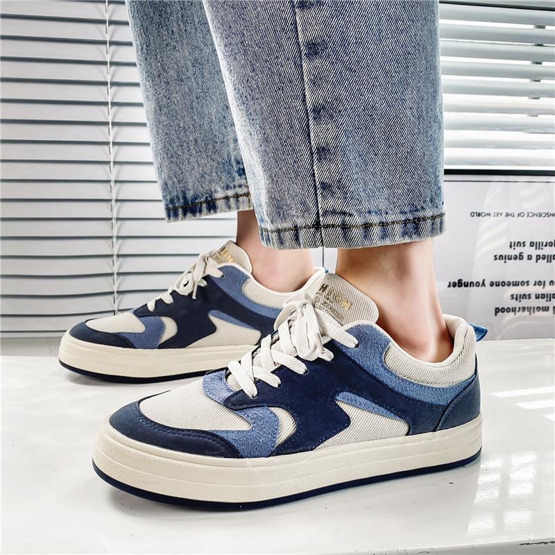 2024 Spring Canvas Fashion Shoes: Korean Style Trendy Men's Breathable Casual Sports Shoes.