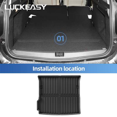 LUCKEASY Left Drive for Dacia Duster Renault Duster 2018-2024 Fuel Version TPE 3D Car Floor Mats Cargo Trunk Pad Accessories