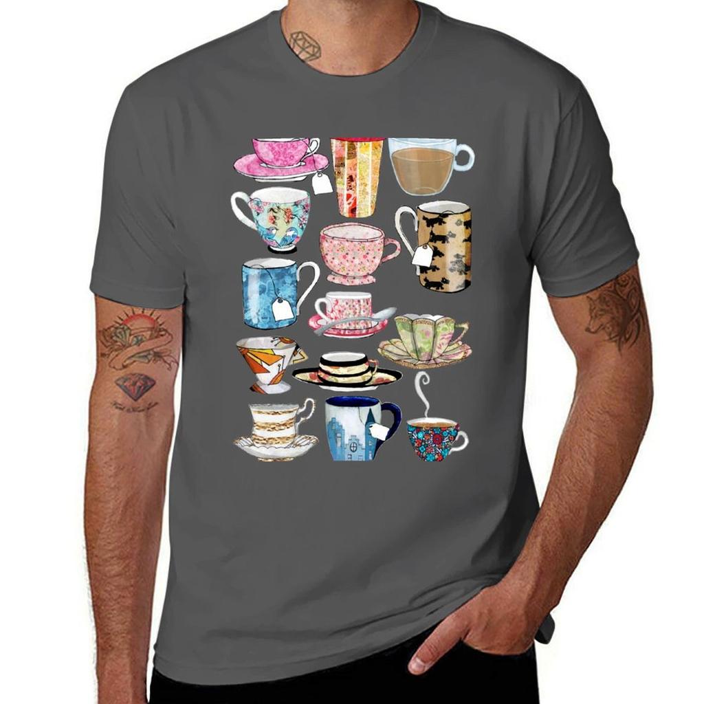 Time For Tea (Or Coffee) Tshirt Breathable Mesh Panel Tshirt