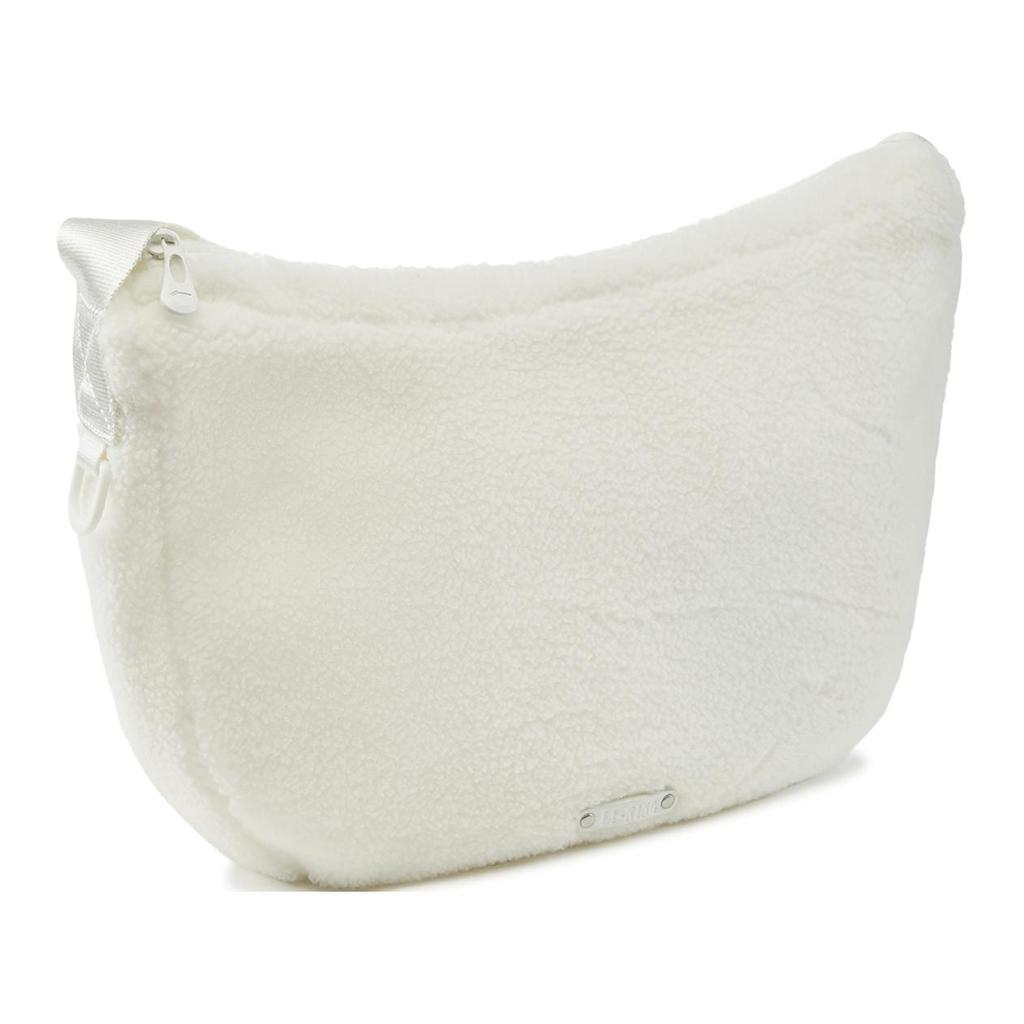 Li Ning Sports Life Collection Polyester Crossbody Bag, Shoulder Bag Women's Ivory ABDU382-2