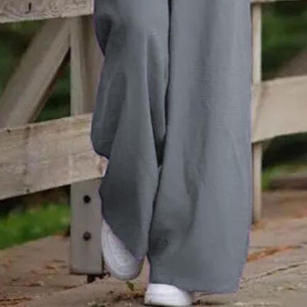 Yousheng Lady Jumpsuit Collarless Spaghetti Strap Backless Sleeveless Loose Wide Leg Full Length Overalls Casual Daily Wear Outfit