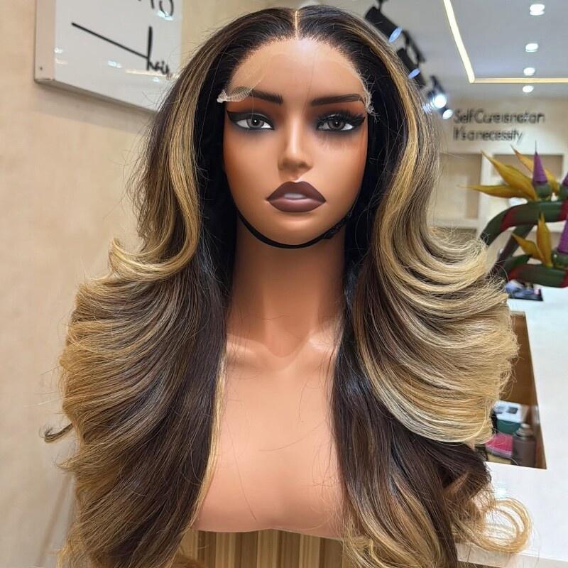Realistic PVC Black Brown Female Mannequin Head with Shoulders Wig Stand Display