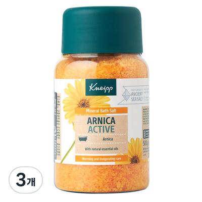 Kneipp Arniková koupelová sůl s bylinnou příchutí, 500 g, 3 kusy