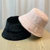 Plush Hat Women's Autumn and Winter Bucket Hat Thermal Basin Hat Top Hat Bucket Hat