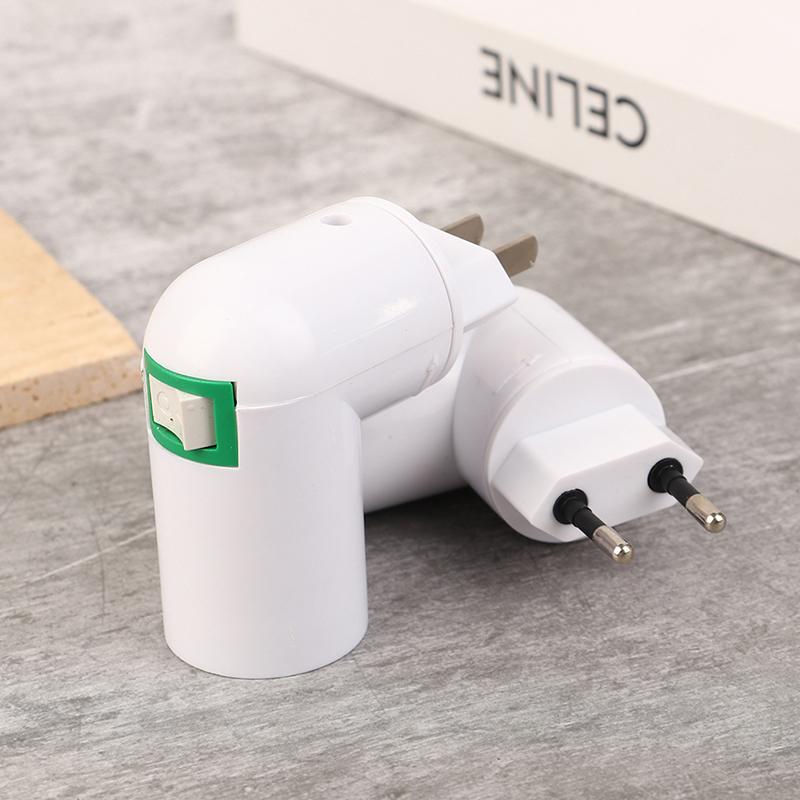 1Pc E27 Socket Lamp Bulb Adapter 360 Degrees Adjustable Light Bases Lamp Holder Converter Light Bulb Adapter Eu Us Plug