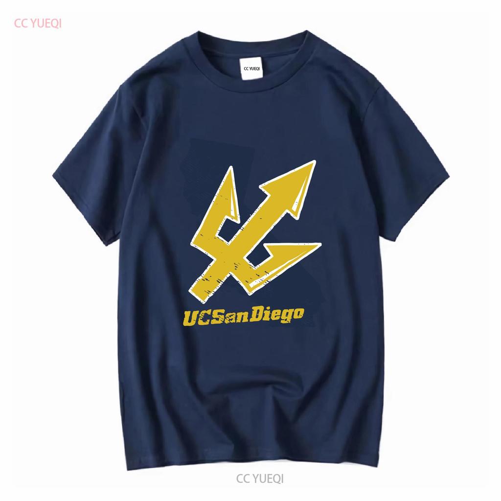 UC San Diego Adult T Shirt California Athletic Heather S 5XL Long or Short Sleeves Vintage Washed Comfortable Breathable