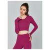 Ningbo Dashu Autumn and Winter Long-sleeved Yoga Clothes for Women with Chest Pads Tight-fitting and Beautiful Back Pilates