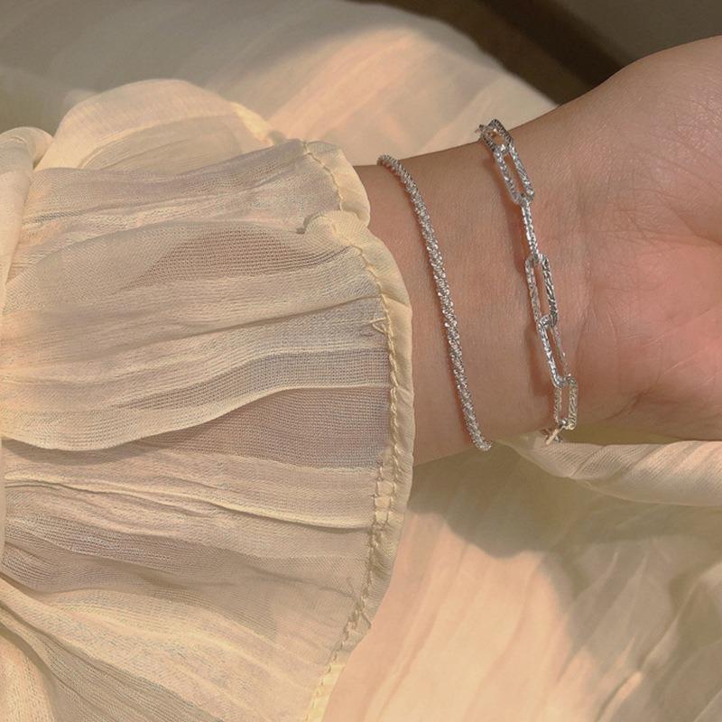 Fashion Silver Color Gypsophila Sparkling Bracelet for Women Elegant Fine Adjustable Bangle Jewelry Party Accessories Gifts