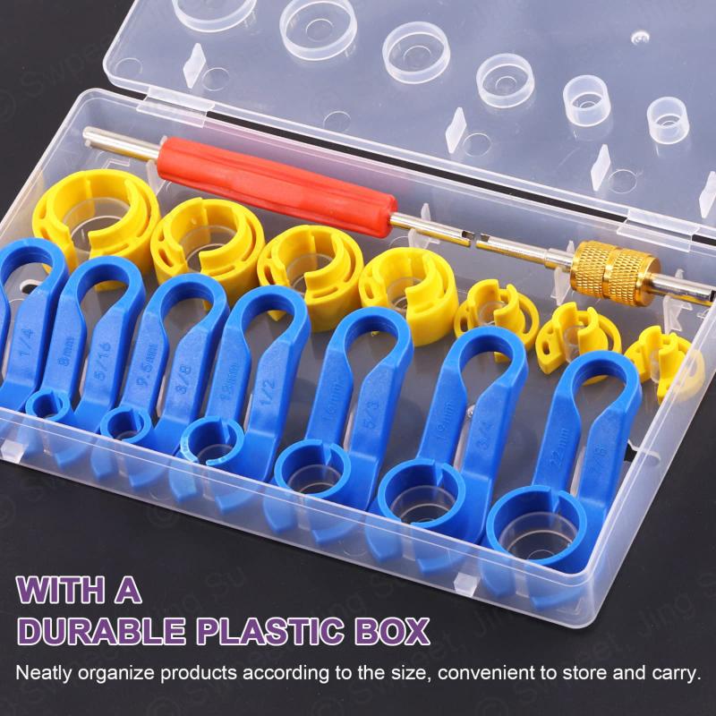 7/14pcs Remove Fuel Line Replacement Tool Auto Fuel Line Angled Disconnect Set Tool Air-conditioning Oil Pipe Quick Removal Tool