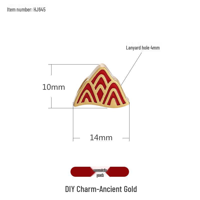 Chinese Cloisonné Sand Gold Enamel Beads: DIY Bracelet Necklace Pendant Accessories