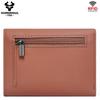 Humerpaul Ladies First Layer Cowhide Three-folding Wallet RFID Anti-theft Brush Portable Wallet Multi-card Slot Large-capacity Multi-compartment