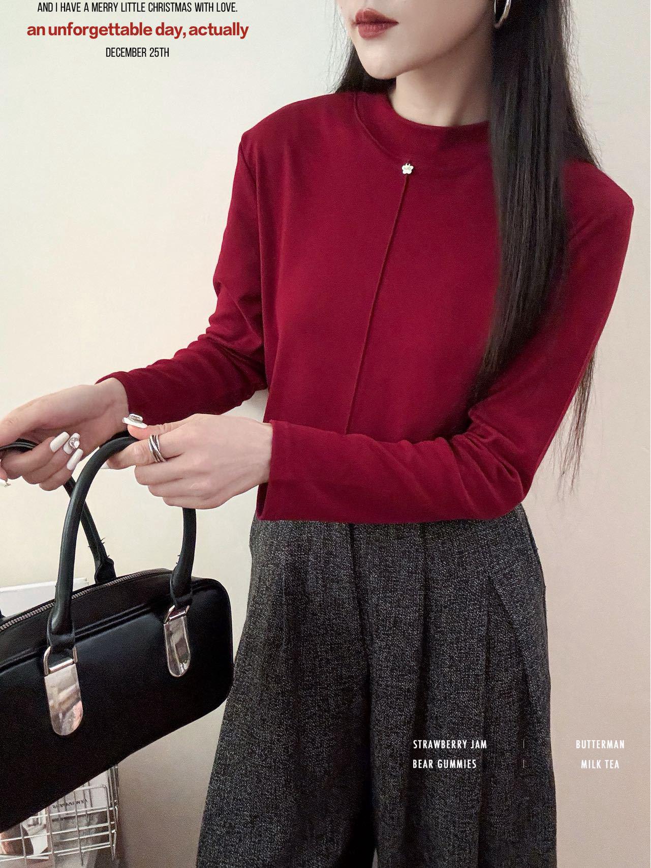 

Fishbone Women s Double-Sided Fleece Turtleneck: Autumn/Winter Versatile Mask Base Layer One Size (80-140 lbs) красный