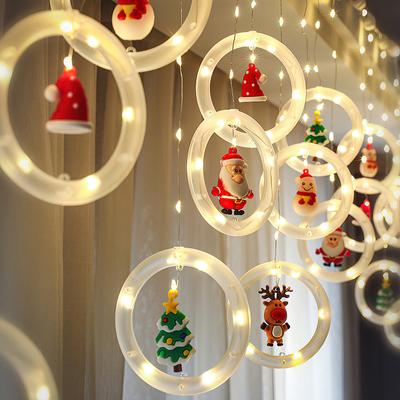 LED-Feiertagslicht, Weihnachtsdekoration, Lampe, Raumdekoration, Girlande, Neujahrsdekoration, Lichterketten, Weihnachtsmann-Dekoration, Zubehör
