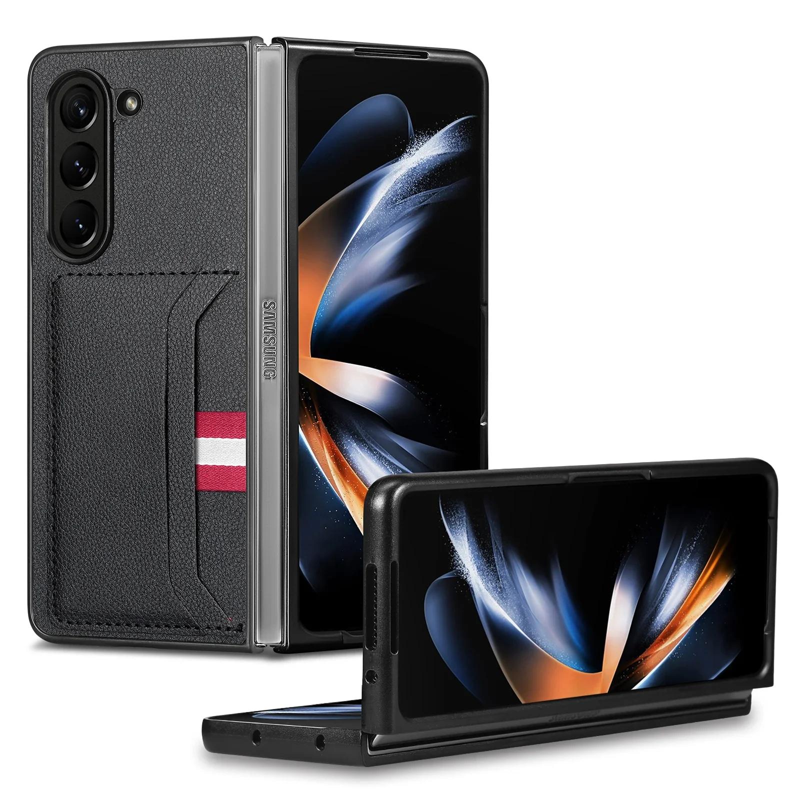

Business Fashion Cell Phone Cover Case for Samsung Galaxy Z Fold7 5G Fold 7 6 5 Fold6 Fold5 Fold3 Fold4 Fold2 Fold 4 3 2 Galaxy Z Fold3 5G чорний
