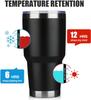 30 Oz Vacuum Flask Travel Mug Tumbler Double Wall Insulation Cup Hot & Cold Water Bottle with Flip Lid Colorful for Car Holder
