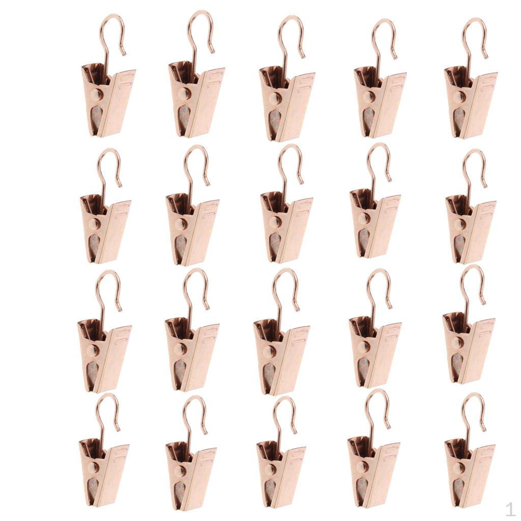 

Набор из 20 металлических клипс с крючком для подвешивания гирлянд, многофункциональный держатель для проводов для мероприятий на открытом воздухе