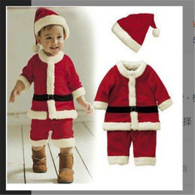 

Новейший детский рождественский костюм Санта-Клауса для мальчиков и девочек Boy,70