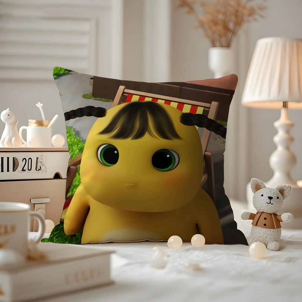 

Cushion Cover Anti-dustmite Pillowcase Invisible Zipper Silky Short Plush Sofa Cushion Cover Nailoong 12x12Inch