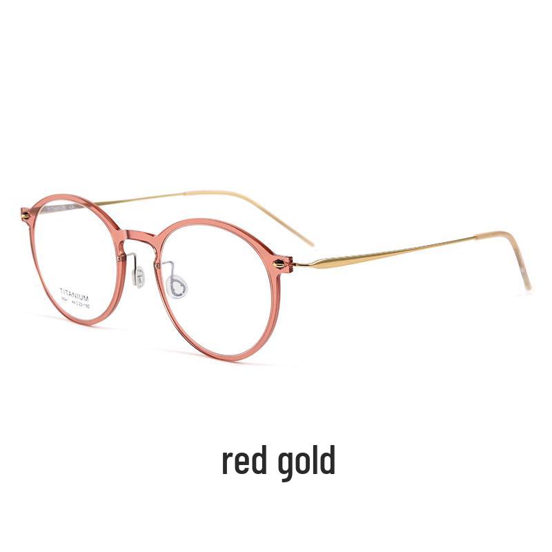 Bestfen Retro Ultralight Round Pure Titanium Myopia Eyeglasses