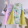 Girls Summer Chinese Mesh Princess Vest Dress Improved Cheongsam Dress