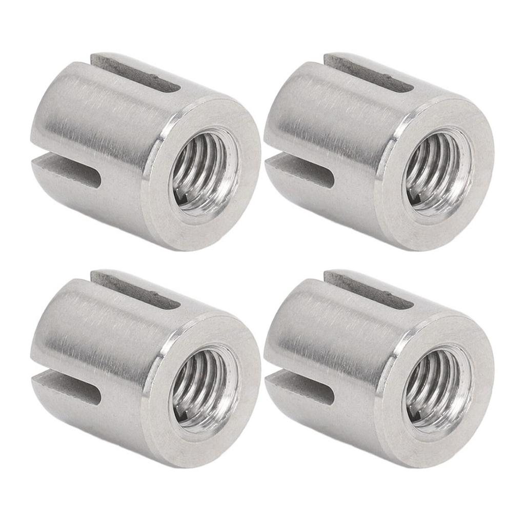 10Pcs Cross Cable Clamps 316 Stainless Steel M10 Cross Wire Rope Clamps for Cable Railing Kits Below 2mm