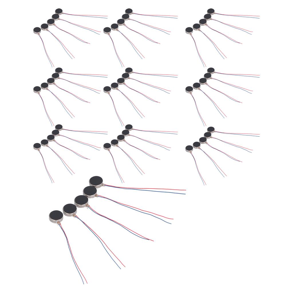 50Pcs Vibrating Motors 12mm*3.4mm 3V High Accuracy High Resolution Low Vibration Low Noise Mini DC