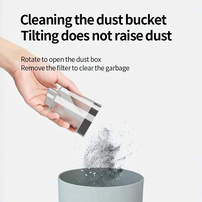 Mașină de curățat portabilă fără fir Aspirator auto cu aspirație puternică Mini aspirator portabil pentru mașină și casă puternic