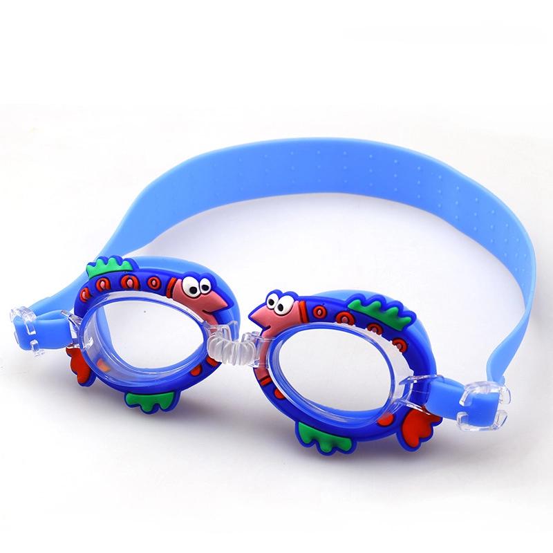 Children'S Swimming Goggles Waterproof And Anti Fog Silicone Learning Swimming Goggles Cute Cartoon Adjustable Diving Equipment