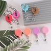 1PC Badge Holder Nurse Doctor Exhibition Retractable Badge Reel Pull Buckle ID Name Card Badge Clip