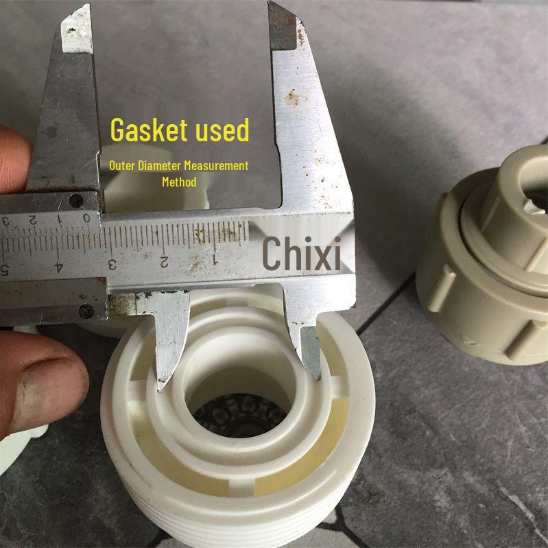PPR Plastic Union Double Hot Melt Silicone Gasket 1" Ball Valve Oil Joint Sealing Washer