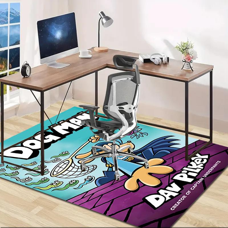 1pc DogMan1 Design Area Rug - Non-Slip, Soft & Cozy Floor Mat for Living Room, Bedroom, Office - Indoor/Outdoor Decorative Carpet