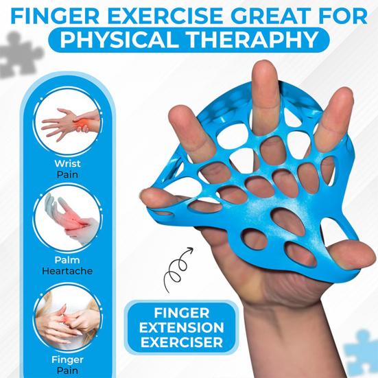 Yousheng Finger Stretcher Hand Therapy Equipment, Finger Stretching Exerciser for Strength Training, Physical Therapy, Silicone Hand Exercise