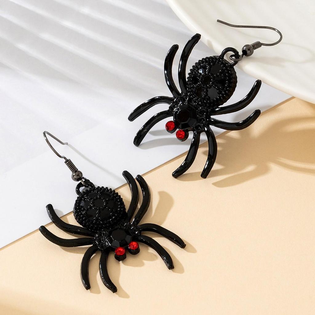 Übertriebene Spinnenohrringe: Einzigartiges Halloween-Streichgeschenk für Frauen